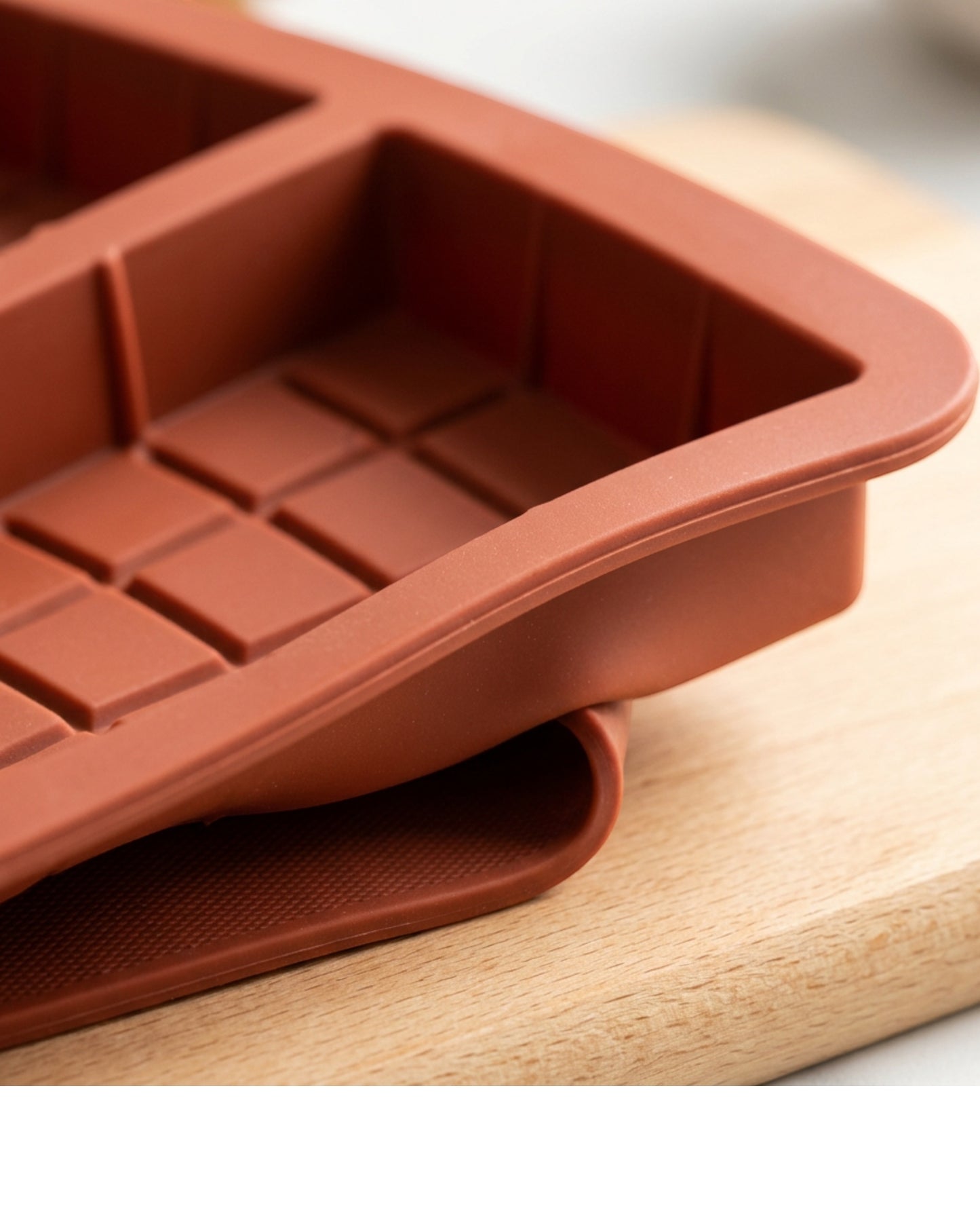 Plumse Silicone Chocolate Bar Molds Terracotta 3 Pack