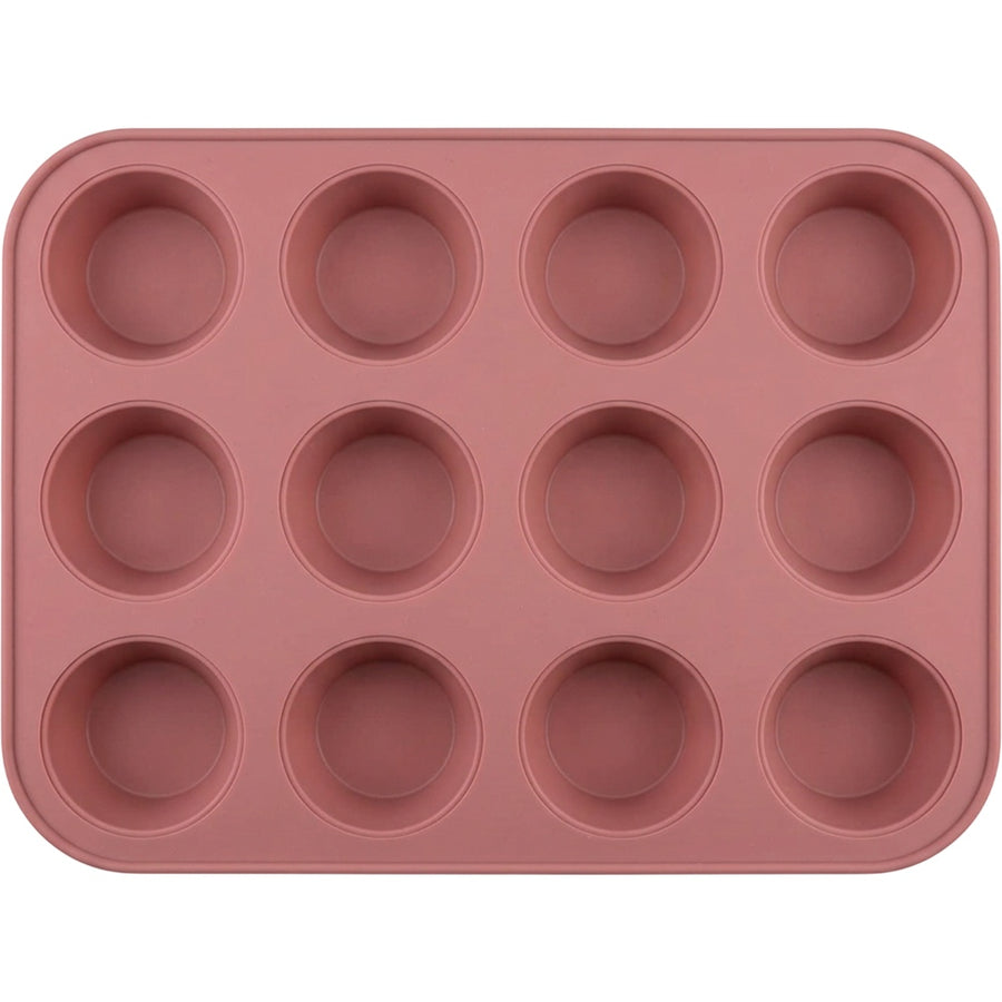 Plumse Silicone Muffin Baking Mold Rose 12 Cavity