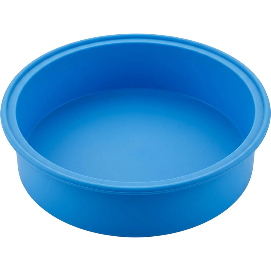 Plumse Silicone Round Cake Mold Blue 9 in